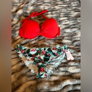 NWT Victoria’s Secret Ruched Cheeky Bikini
